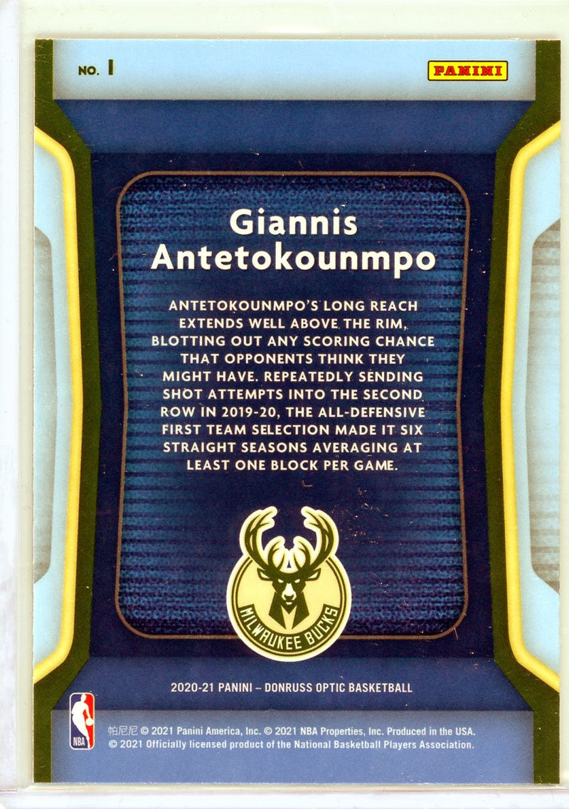 Giannis Antetokounmpo - 2020-21 Donruss Optic