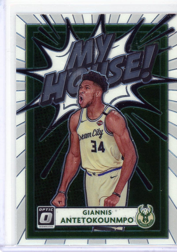 Giannis Antetokounmpo - 2020-21 Donruss Optic #2 - My House