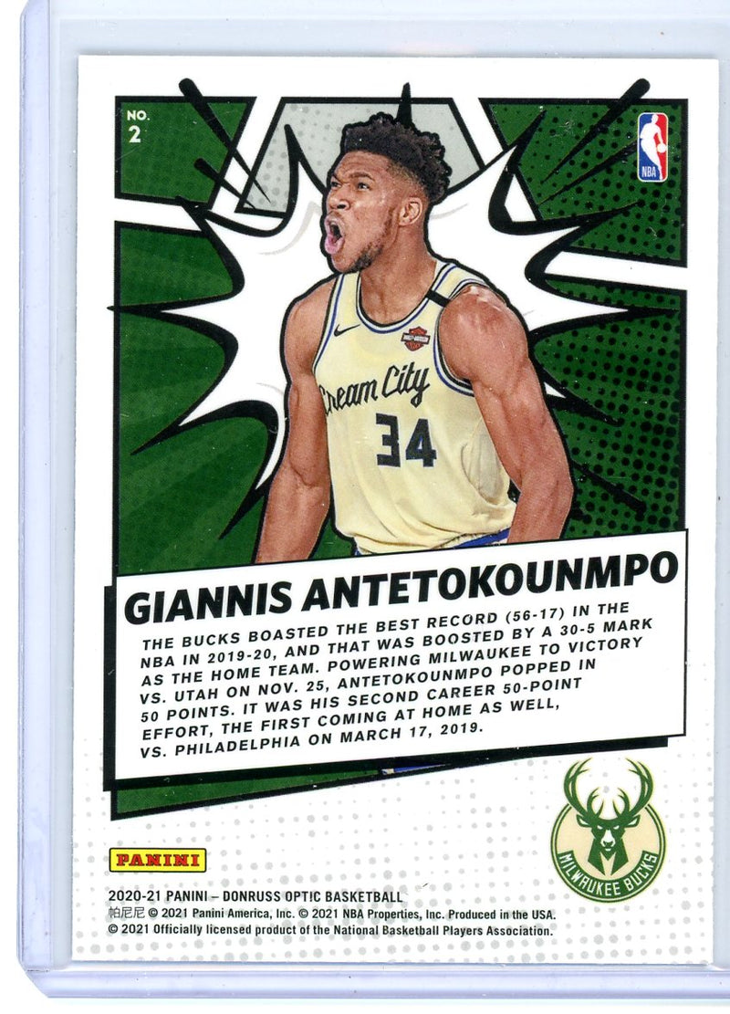 Giannis Antetokounmpo - 2020-21 Donruss Optic