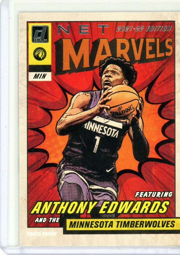 Anthony Edwards - 2021-22 Donruss #11 - Net Marvels