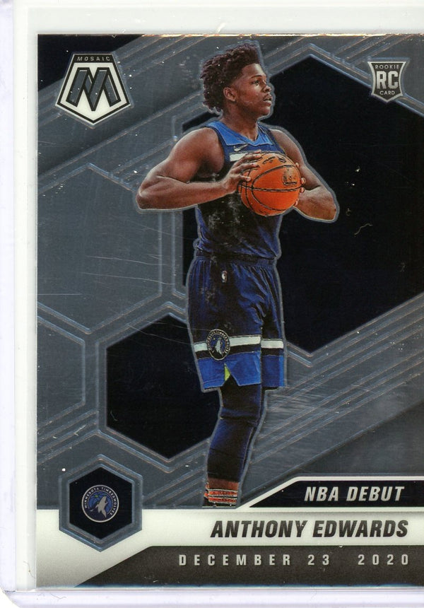 Anthony Edwards - 2020-21 Mosaic #261 - NBA Debut Rookie Card