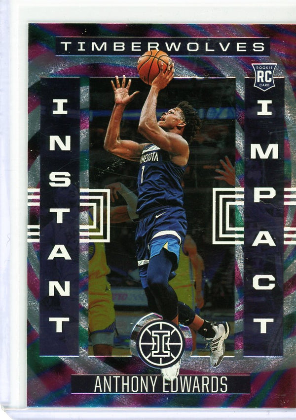 Anthony Edwards - 2020-21 Illusions #7 - Instant Impact Rookie Card