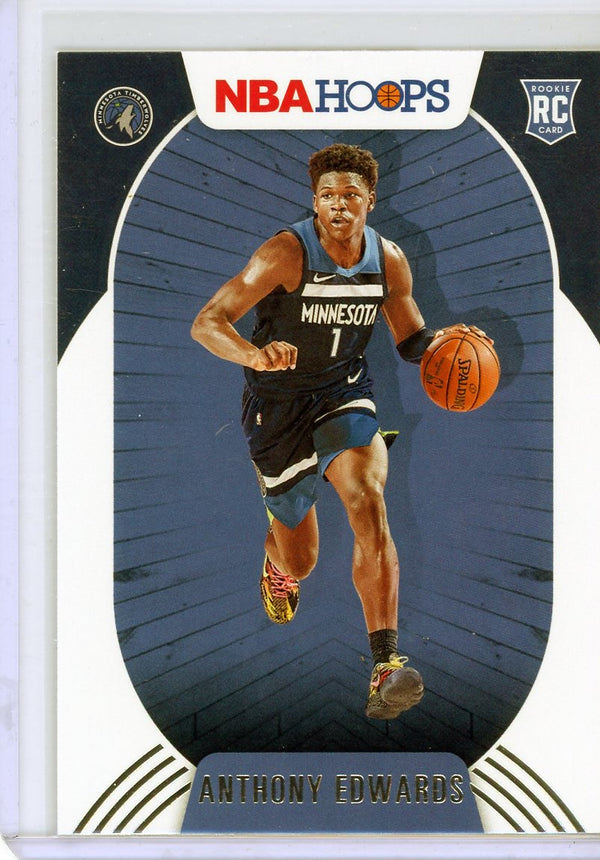 Anthony Edwards - 2020-21 NBA Hoops #216 - Rookie Card