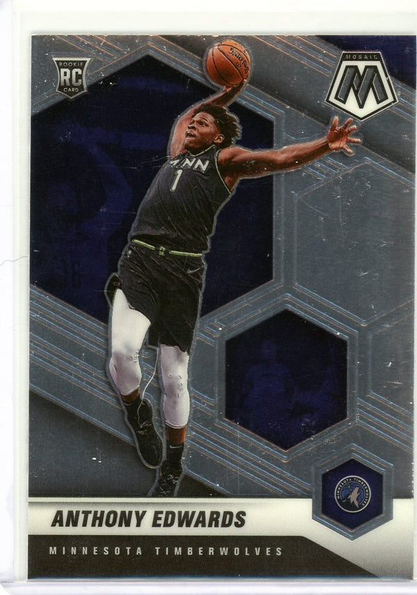 Anthony Edwards - 2020-21 Mosaic #201 - Rookie Card