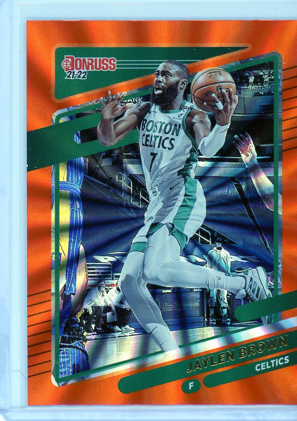 Jaylen Brown - 2021-22 Donruss #164 - Orange Laser