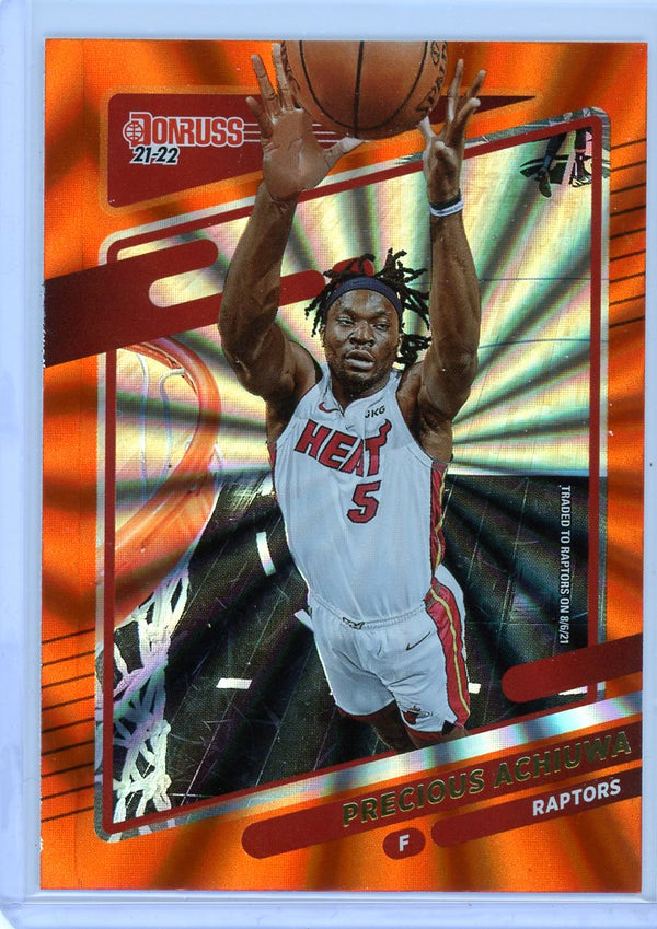 Precious Achiuwa - 2021-22 Donruss #24 - Orange Laser