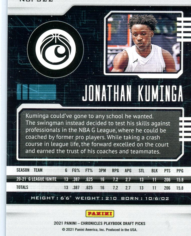 Jonathan Kuminga - 2021 Chronicles Playbook Draft Picks