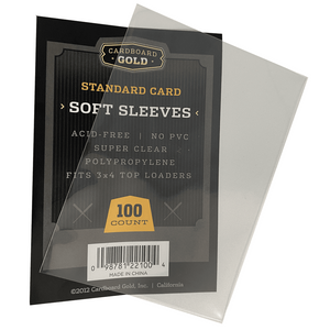 Cardboard Gold - Standard Soft Sleeves - 100 Count